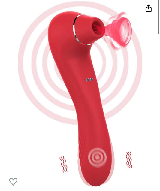 Vibratore 2 in 1 20 modalità vibratore clitoride capezzolo sesso orale vagina punto G donne